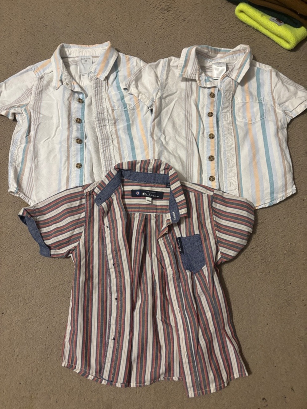 5 for $25 Ben Sherman Short-Sleeve Striped Button-Front Shirts